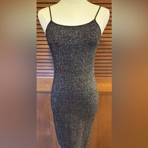 Urban Outfitters Black/multicolored knit mini dress